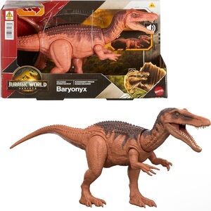 Mattel Jurassic World Rebirth Wild Roar Baryonyx Dinosaur Toy NEW